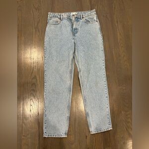 Zara light wash straight leg jeans